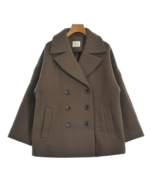 Demi-Luxe BEAMS(デミルクスビームス)ピーコート 茶 サイズ:38(M位)/2200647822029