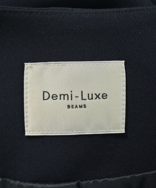 Demi-Luxe BEAMS（デミルクスビームス）ノーカラージャケット 紺 サイズ:38(M位) レディース/2200706235012