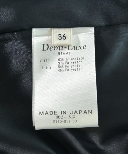 Demi-Luxe BEAMS（デミルクスビームス）ノーカラージャケット 紺 サイズ:38(M位) レディース/2200706235012