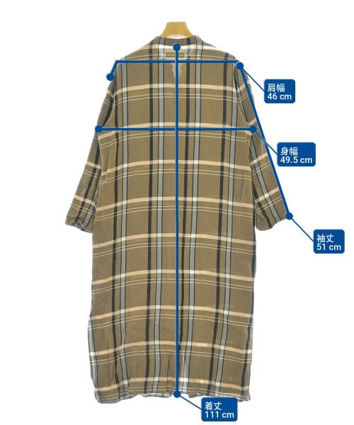 Demi-Luxe BEAMS（デミルクスビームス）シャツワンピース 茶 サイズ:-(M位) レディース/2200705415064