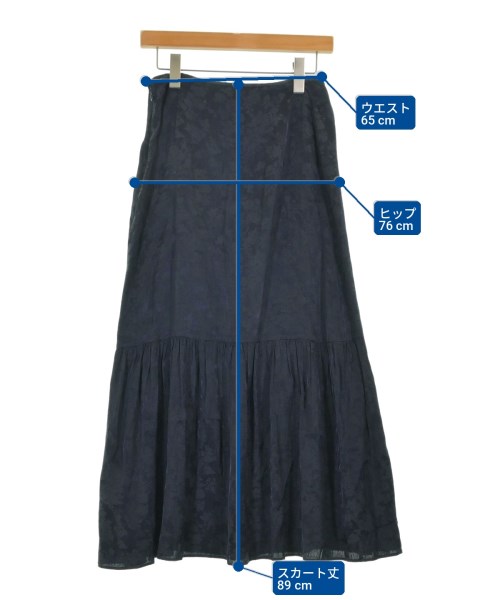 Demi-Luxe BEAMS（デミルクスビームス）ロング・マキシ丈スカート 紺 サイズ:38(M位) レディース/2200709351061