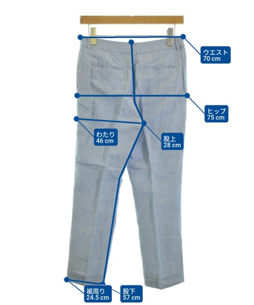 Demi-Luxe BEAMS（デミルクスビームス）スラックス 青 サイズ:36(S位) レディース/2200658179037