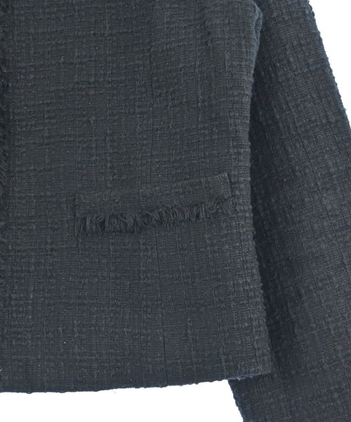 Demi-Luxe BEAMS（デミルクスビームス）ノーカラージャケット 紺 サイズ:38(M位) レディース/2200663588053