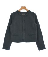 Demi-Luxe BEAMS（デミルクスビームス）ノーカラージャケット 紺 サイズ:38(M位) レディース/2200663588053