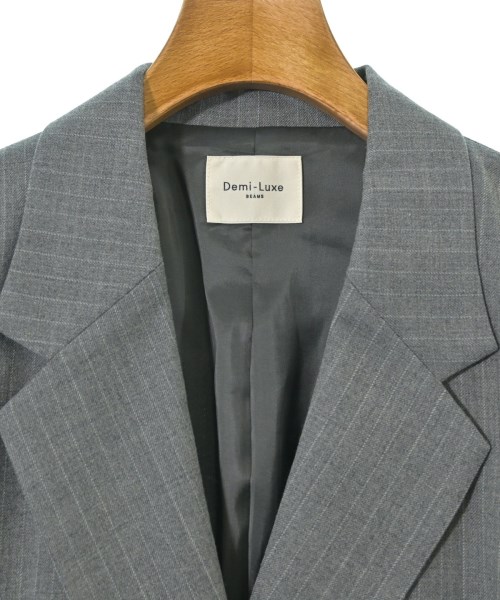 Demi-Luxe BEAMS（デミルクスビームス）テーラードジャケット グレー サイズ:38(M位) レディース/2200666488015