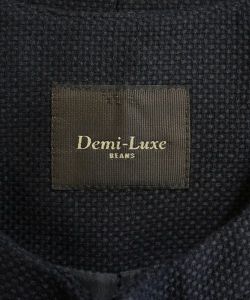 Demi-Luxe BEAMS（デミルクスビームス）ノーカラージャケット 紺 サイズ:38(M位) レディース/2200662642060