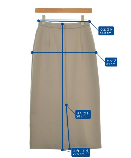 Demi-Luxe BEAMS（デミルクスビームス）ロング・マキシ丈スカート ベージュ サイズ:38(M位) レディース/2200668586146