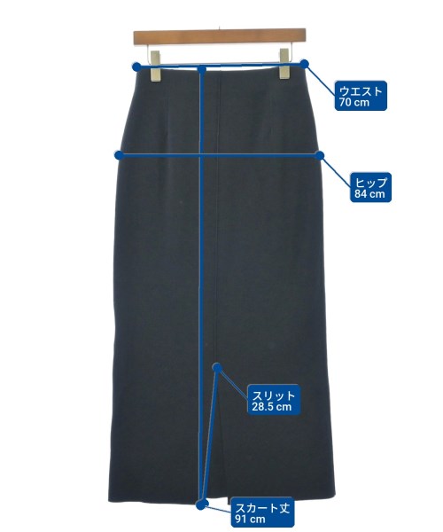 Demi-Luxe BEAMS（デミルクスビームス）ロング・マキシ丈スカート 紺 サイズ:38(M位) レディース/2200668900072