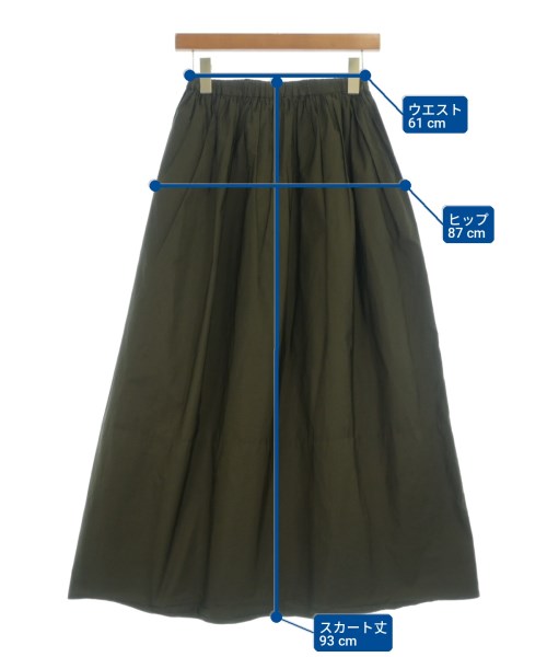 Demi-Luxe BEAMS（デミルクスビームス）ロング・マキシ丈スカート カーキ サイズ:-(M位) レディース/2200714013039