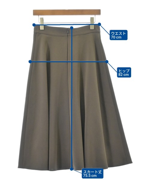 Demi-Luxe BEAMS（デミルクスビームス）ロング・マキシ丈スカート 茶 サイズ:38(M位) レディース/2200686402053