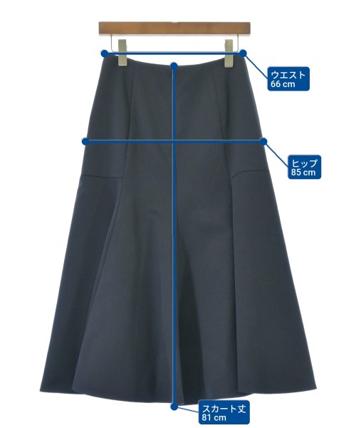 Demi-Luxe BEAMS（デミルクスビームス）ロング・マキシ丈スカート 紺 サイズ:38(M位) レディース/2200687073160