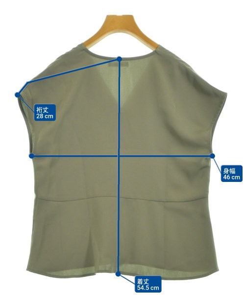 OPAQUE.CLIP（オペークドットクリップ）ブラウス カーキ サイズ:36/S レディース/2200632612109