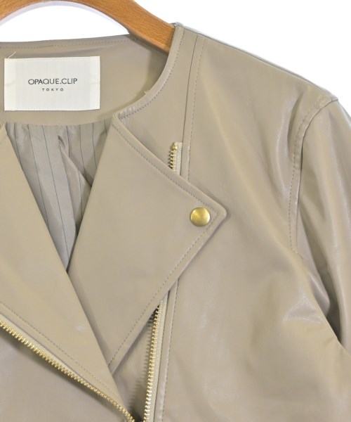 OPAQUE.CLIP（オペークドットクリップ）ライダース ベージュ サイズ:40(L位) レディース/2200623625088