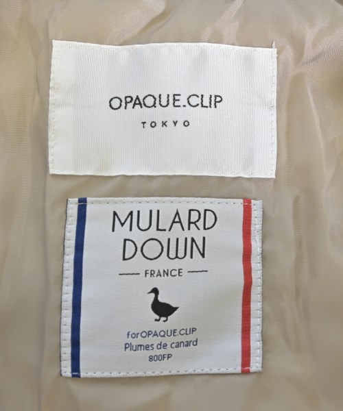 OPAQUE.CLIP（オペークドットクリップ）ダウンコート ベージュ サイズ:L レディース/2200620676014