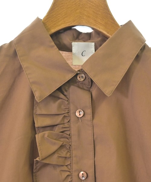 OPAQUE.CLIP（オペークドットクリップ）カジュアルシャツ 茶 サイズ:36(S位) レディース/2200622914169