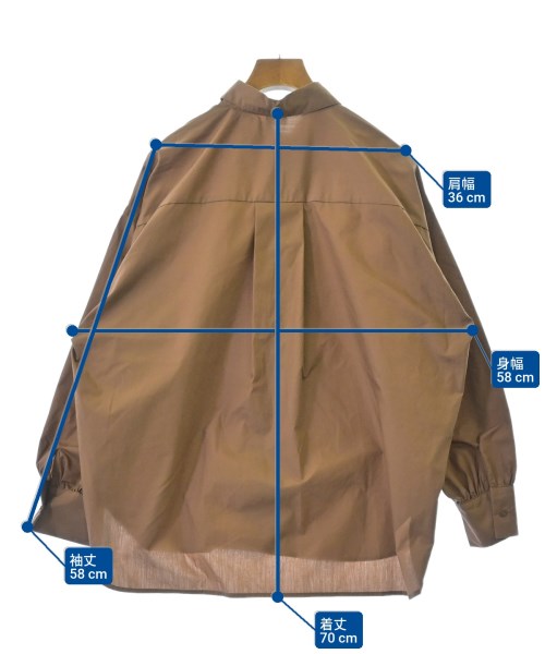 OPAQUE.CLIP（オペークドットクリップ）カジュアルシャツ 茶 サイズ:36(S位) レディース/2200622914169