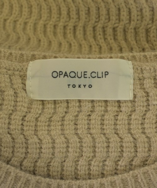 OPAQUE.CLIP（オペークドットクリップ）ニット・セーター ベージュ サイズ:L レディース/2200622248028