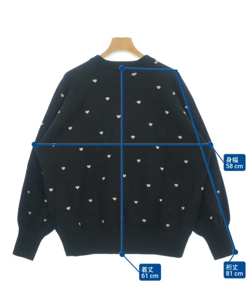 OPAQUE.CLIP（オペークドットクリップ）ニット・セーター 黒 サイズ:F レディース/2200620992213