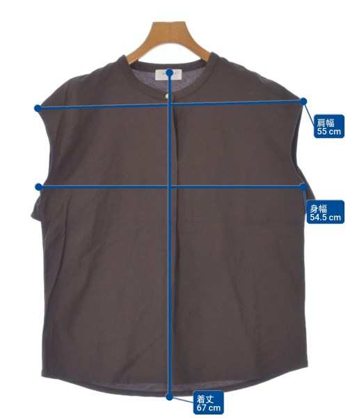 OPAQUE.CLIP（オペークドットクリップ）カジュアルシャツ 茶 サイズ:M レディース/2200626100032