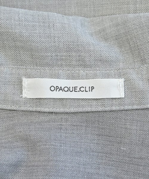 OPAQUE.CLIP（オペークドットクリップ）シャツワンピース グレー サイズ:36(S位) レディース/2200626985028