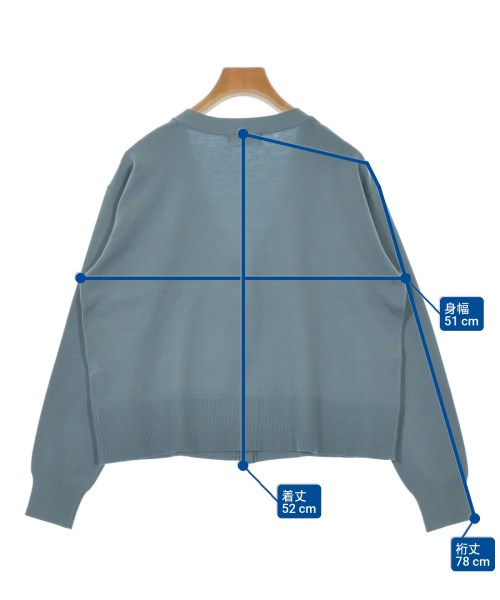 OPAQUE.CLIP（オペークドットクリップ）カーディガン 青 サイズ:38(M位) レディース/2200627705083