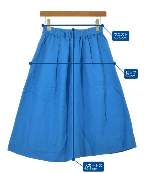 OPAQUE.CLIP（オペークドットクリップ）ひざ丈スカート 青 サイズ:38(M位) レディース/2200629383043