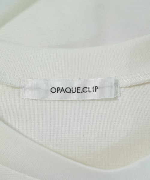 OPAQUE.CLIP（オペークドットクリップ）Tシャツ・カットソー 白 サイズ:38(M位) レディース/2200613799300