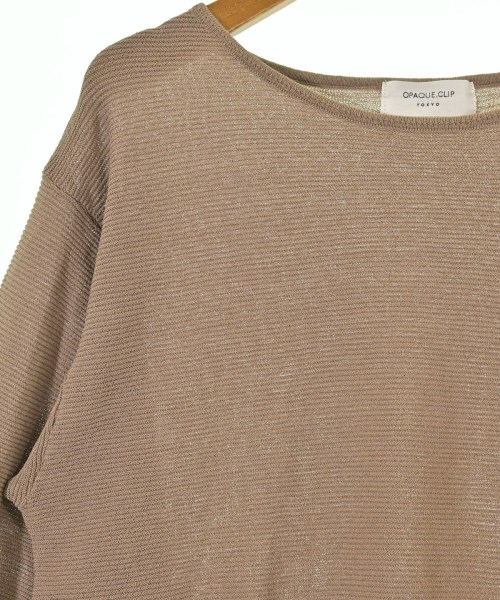 OPAQUE.CLIP（オペークドットクリップ）ニット・セーター 茶 サイズ:38(M位) レディース/2200615839042