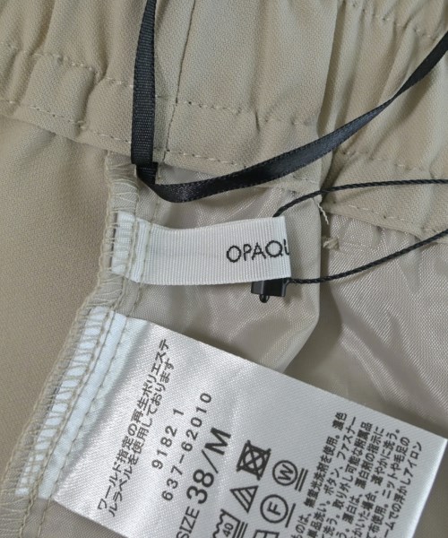OPAQUE.CLIP（オペークドットクリップ）スラックス ベージュ サイズ:38(M位) レディース/2200628030085