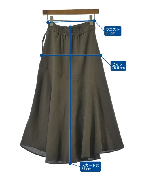OPAQUE.CLIP（オペークドットクリップ）ロング・マキシ丈スカート カーキ サイズ:36(S位) レディース/2200619570019
