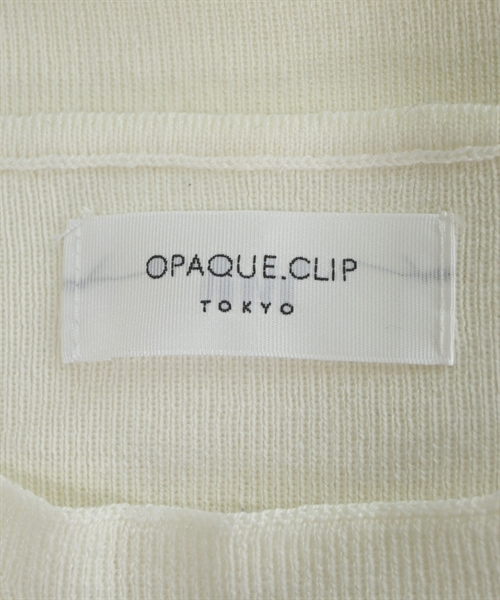 OPAQUE.CLIP（オペークドットクリップ）ニット・セーター 白 サイズ:38(M位) レディース/2200613079020