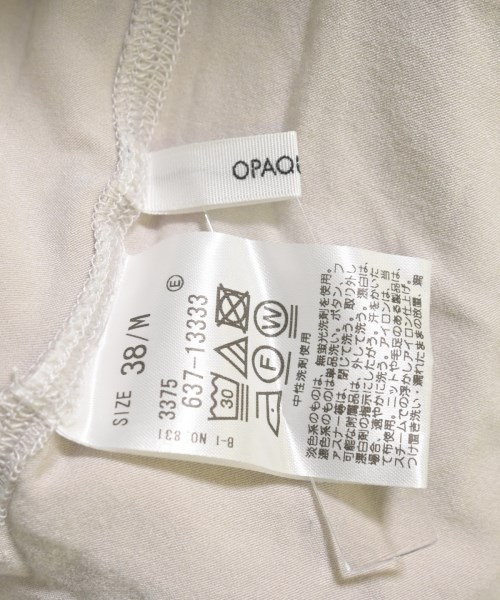 OPAQUE.CLIP（オペークドットクリップ）Tシャツ・カットソー ベージュ サイズ:38(M位) レディース/2200609174081
