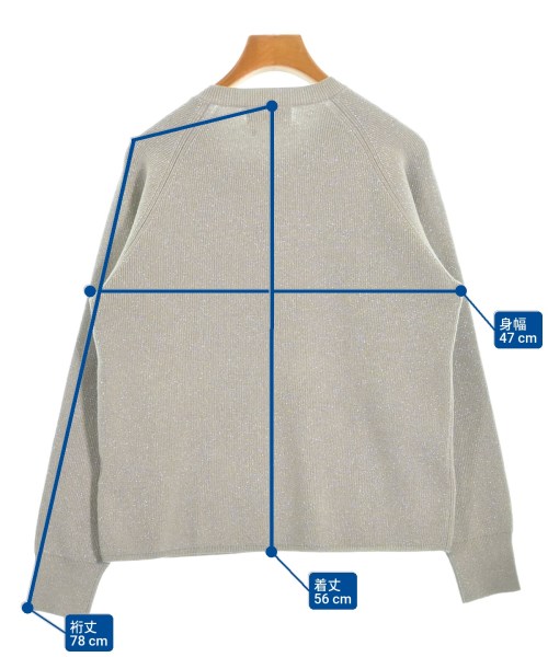 OPAQUE.CLIP（オペークドットクリップ）ニット・セーター グレー サイズ:38(M位) レディース/2200670363087