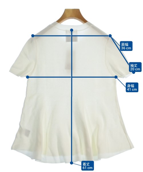 OPAQUE.CLIP（オペークドットクリップ）ニット・セーター 白 サイズ:38(M位) レディース/2200670363100