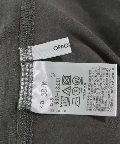 OPAQUE.CLIP（オペークドットクリップ）Tシャツ・カットソー グレー サイズ:M レディース/2200671360054