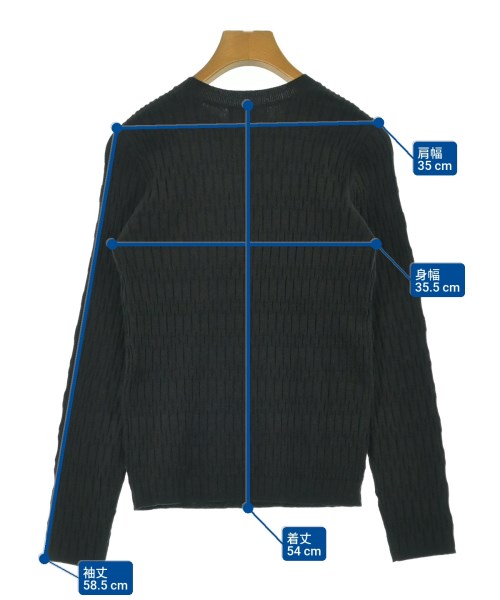 OPAQUE.CLIP（オペークドットクリップ）ニット・セーター 黒 サイズ:38(M位) レディース/2200673639035