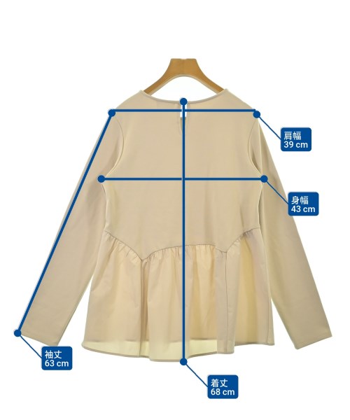 OPAQUE.CLIP（オペークドットクリップ）Tシャツ・カットソー ベージュ サイズ:38/M レディース/2200676639049