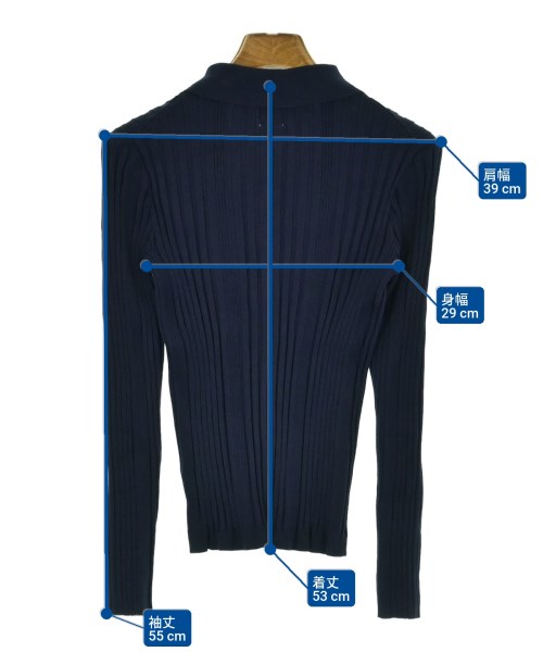 OPAQUE.CLIP（オペークドットクリップ）カーディガン 紺 サイズ:36(S位) レディース/2200652555097