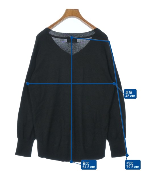 OPAQUE.CLIP（オペークドットクリップ）ニット・セーター 黒 サイズ:L レディース/2200646565088