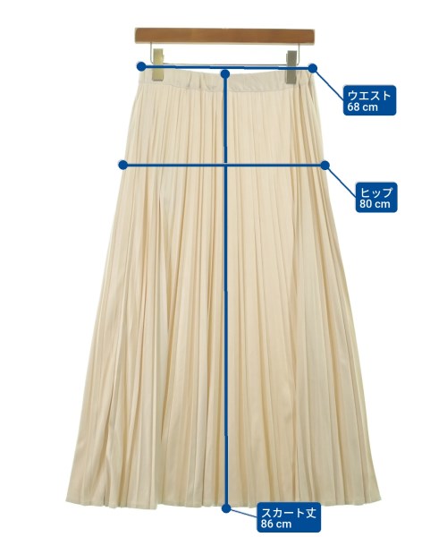 OPAQUE.CLIP（オペークドットクリップ）ロング・マキシ丈スカート 白 サイズ:L レディース/2200653802145