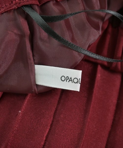OPAQUE.CLIP（オペークドットクリップ）ロング・マキシ丈スカート 赤 サイズ:40(L位) レディース/2200653802152