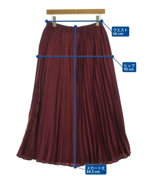 OPAQUE.CLIP（オペークドットクリップ）ロング・マキシ丈スカート 赤 サイズ:40(L位) レディース/2200653802152