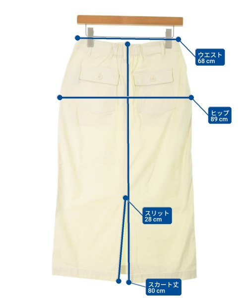 OPAQUE.CLIP（オペークドットクリップ）ひざ丈スカート 白 サイズ:38(M位) レディース/2200662328056