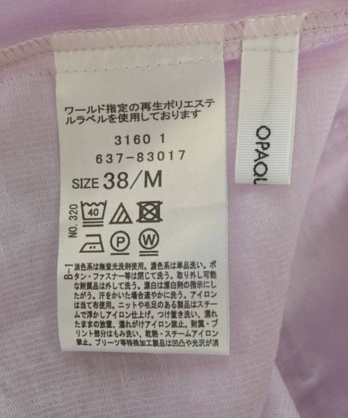 OPAQUE.CLIP（オペークドットクリップ）カジュアルシャツ ピンク サイズ:38(M位) レディース/2200628924032