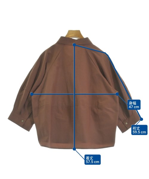 OPAQUE.CLIP（オペークドットクリップ）カジュアルシャツ 茶 サイズ:40(L位) レディース/2200628924193