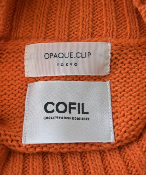 OPAQUE.CLIP（オペークドットクリップ）ニット・セーター オレンジ サイズ:L レディース/2200637482011