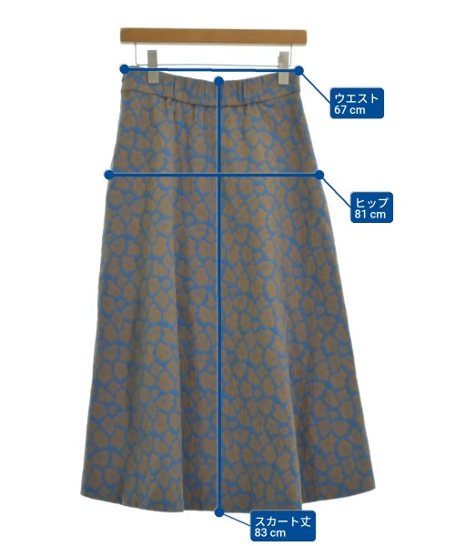 OPAQUE.CLIP（オペークドットクリップ）ロング・マキシ丈スカート 青 サイズ:40/L レディース/2200640785130