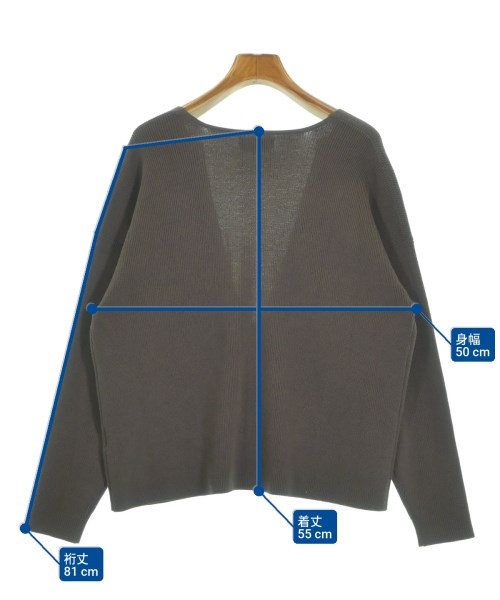 OPAQUE.CLIP（オペークドットクリップ）ニット・セーター 茶 サイズ:36(S位) レディース/2200639486086