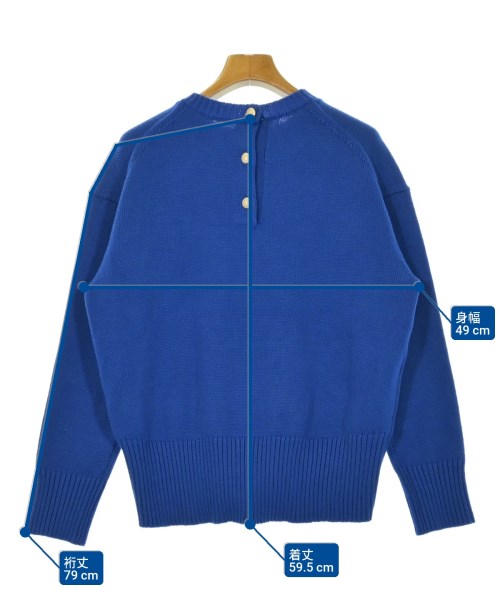 OPAQUE.CLIP（オペークドットクリップ）ニット・セーター 青 サイズ:38(M位) レディース/2200642771117