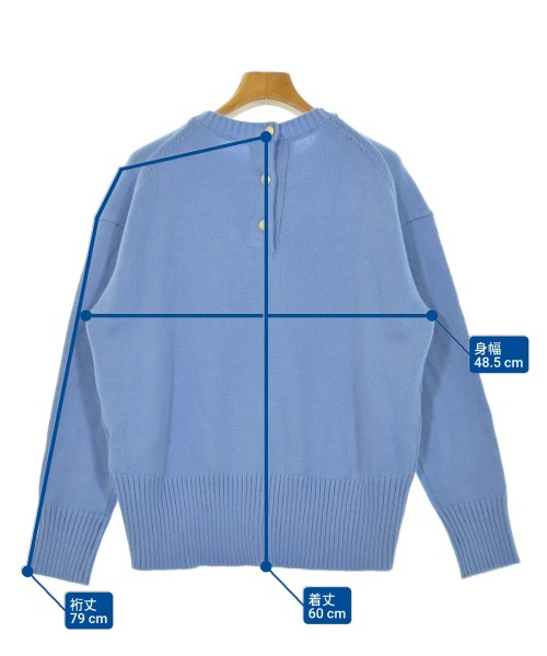 OPAQUE.CLIP（オペークドットクリップ）ニット・セーター 青 サイズ:38(M位) レディース/2200642771131